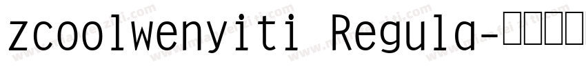 zcoolwenyiti Regula字体转换